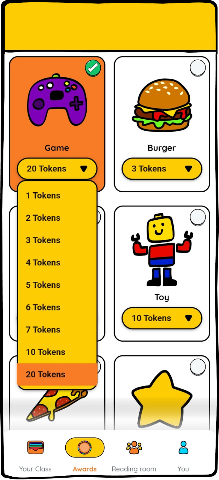 Determine the number of tokens